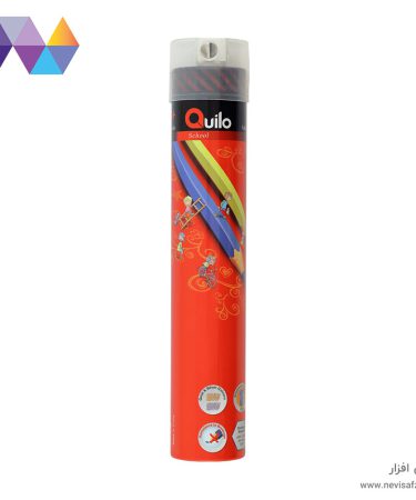 مداد رنگی 12 رنگ Quilo مدل لوله ای